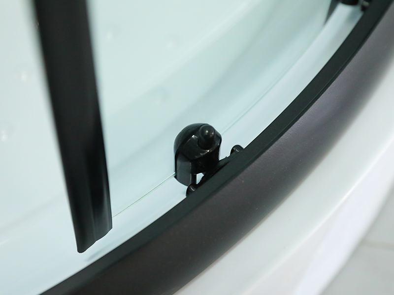 Cabina de ducha deslizante doble de vidrio templado con forma de arco SE Cabina de ducha deslizante doble de vidrio templado con forma de arco SE