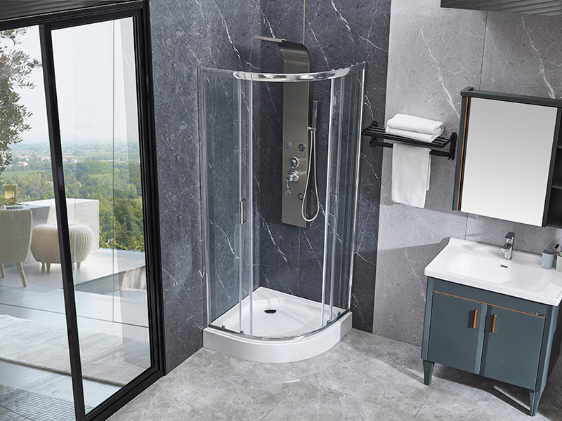 Perfil de aluminio de SE Chrome que resbala el recinto de la ducha para el cuarto de baño Perfil de aluminio de SE Chrome que resbala el recinto de la ducha para el cuarto de baño