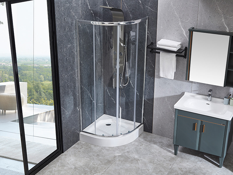 Perfil de aluminio de SE Chrome que resbala el recinto de la ducha para el cuarto de baño Perfil de aluminio de SE Chrome que resbala el recinto de la ducha para el cuarto de baño