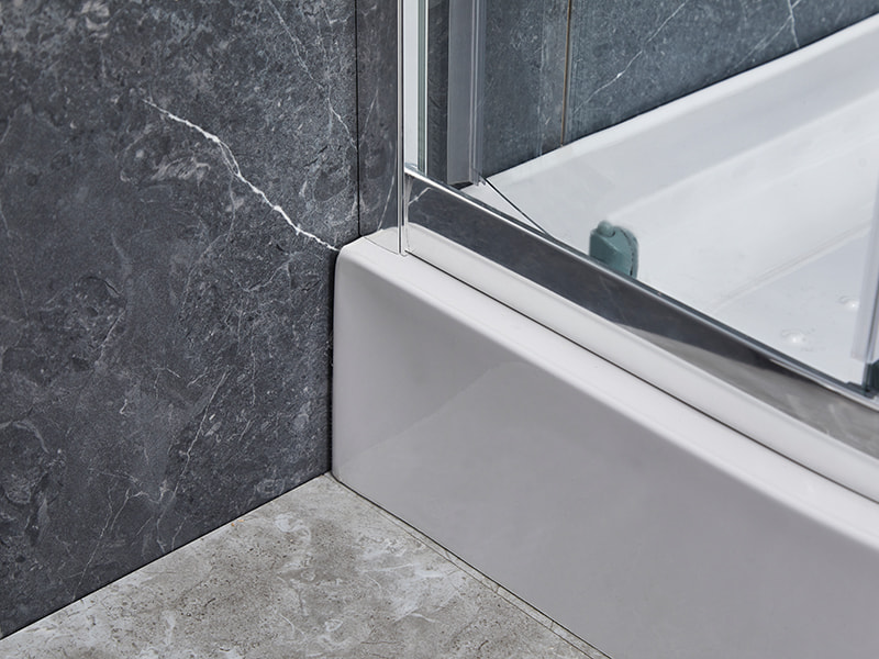 Perfil de aluminio de SE Chrome que resbala el recinto de la ducha para el cuarto de baño Perfil de aluminio de SE Chrome que resbala el recinto de la ducha para el cuarto de baño