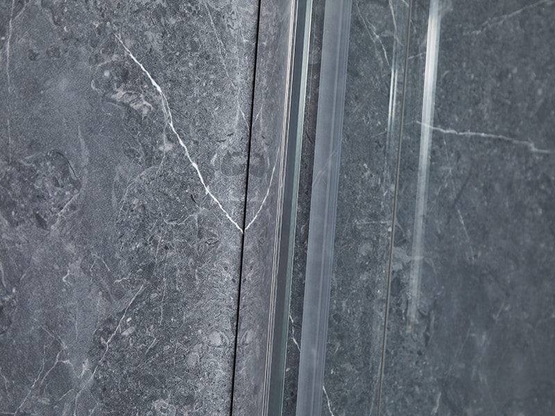 Perfil de aluminio de SE Chrome que resbala el recinto de la ducha para el cuarto de baño Perfil de aluminio de SE Chrome que resbala el recinto de la ducha para el cuarto de baño